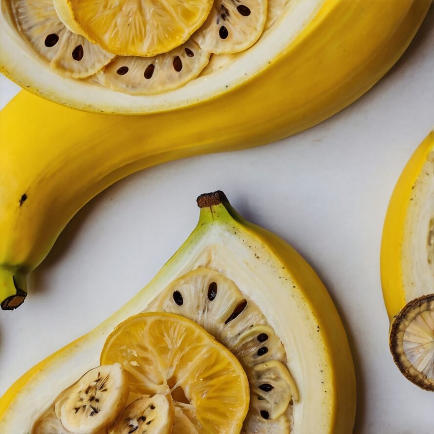 Máscara facial caseira de banana e limão para nutrição e clareamento